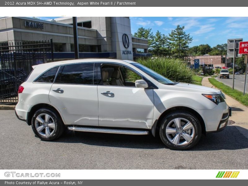 Aspen White Pearl II / Parchment 2012 Acura MDX SH-AWD Technology