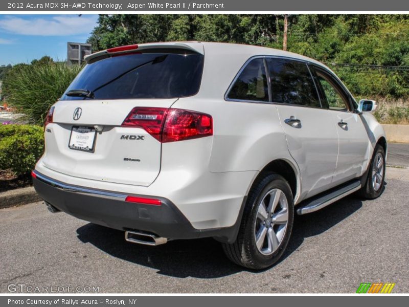 Aspen White Pearl II / Parchment 2012 Acura MDX SH-AWD Technology