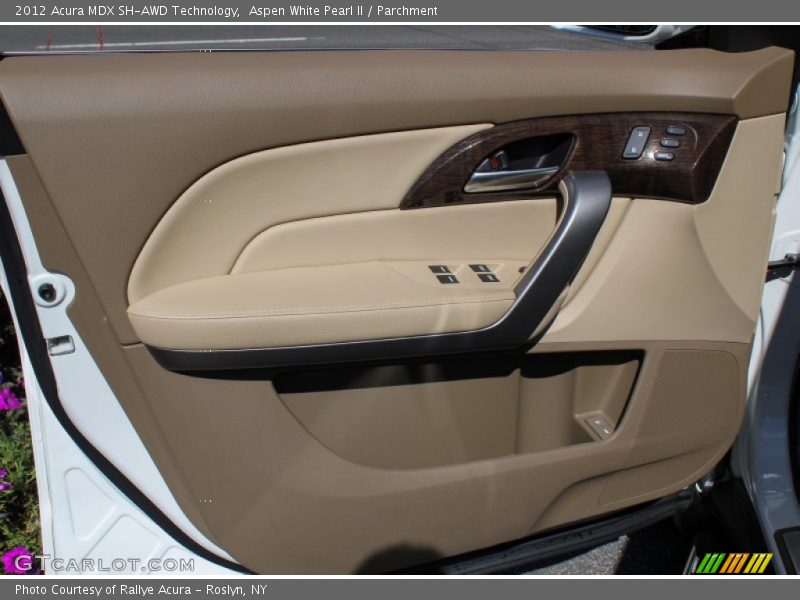 Aspen White Pearl II / Parchment 2012 Acura MDX SH-AWD Technology