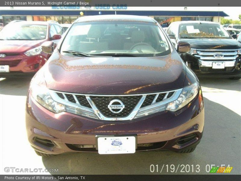 Midnight Garnet / Beige 2013 Nissan Murano S