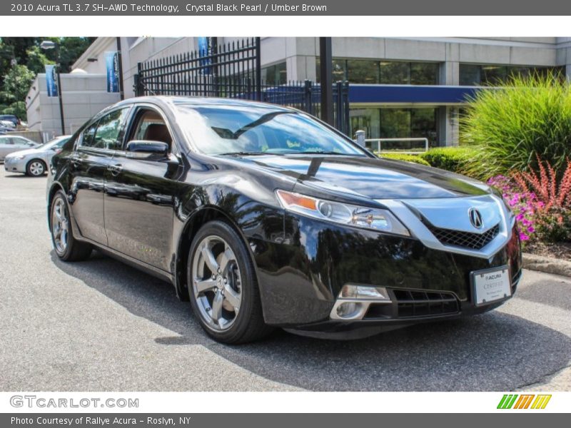 Crystal Black Pearl / Umber Brown 2010 Acura TL 3.7 SH-AWD Technology