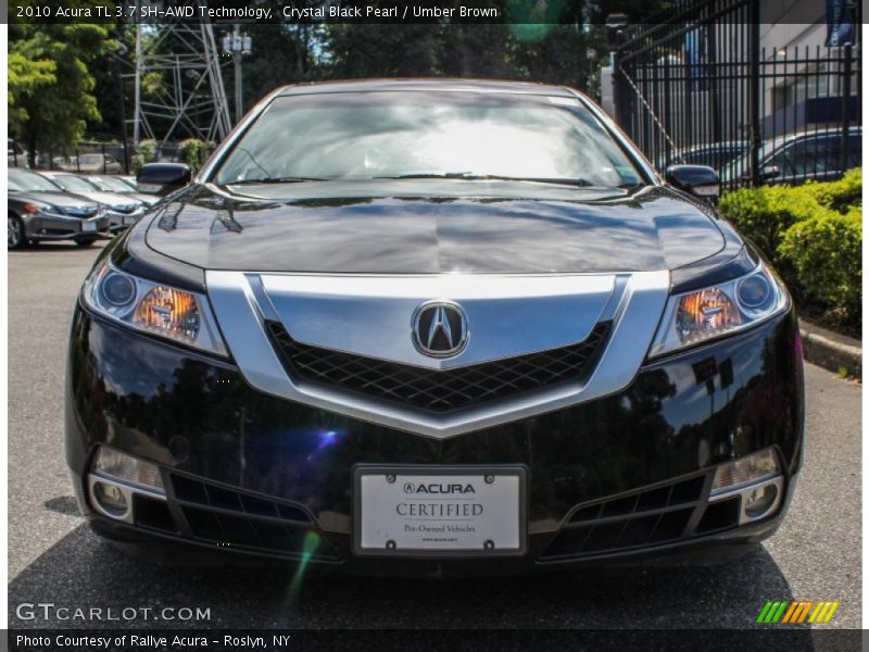 Crystal Black Pearl / Umber Brown 2010 Acura TL 3.7 SH-AWD Technology