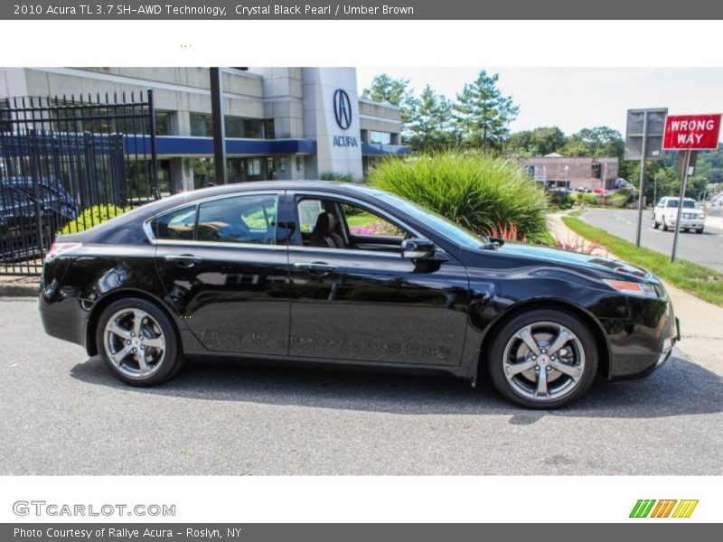 Crystal Black Pearl / Umber Brown 2010 Acura TL 3.7 SH-AWD Technology