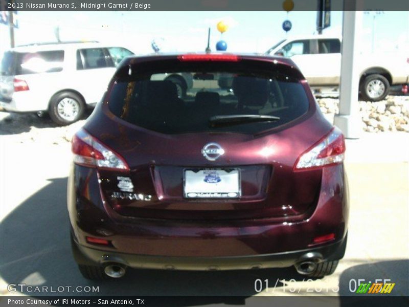 Midnight Garnet / Beige 2013 Nissan Murano S