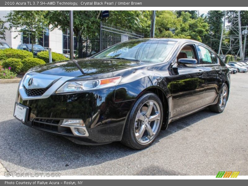Crystal Black Pearl / Umber Brown 2010 Acura TL 3.7 SH-AWD Technology