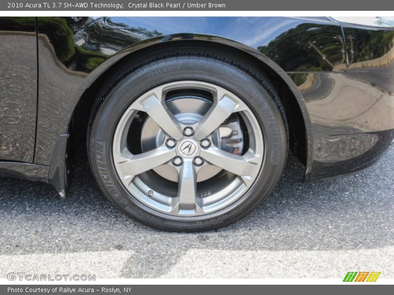 Crystal Black Pearl / Umber Brown 2010 Acura TL 3.7 SH-AWD Technology