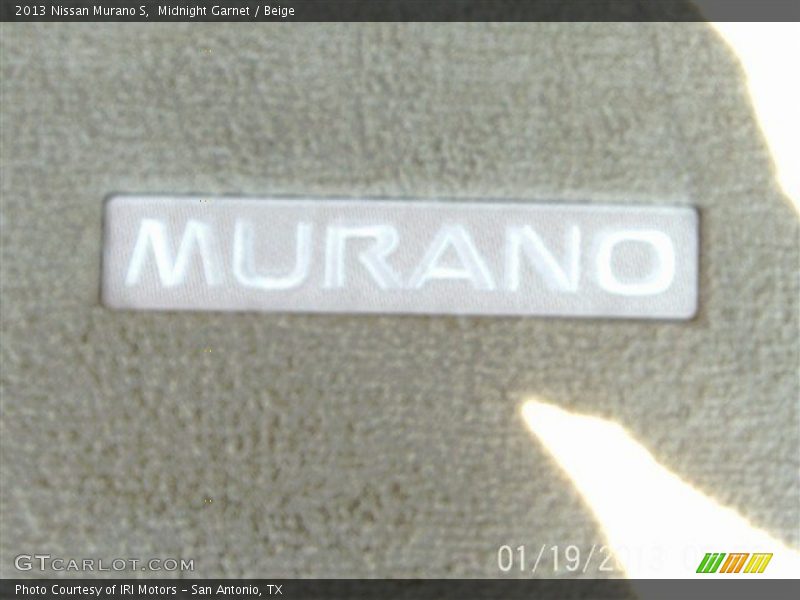 Midnight Garnet / Beige 2013 Nissan Murano S