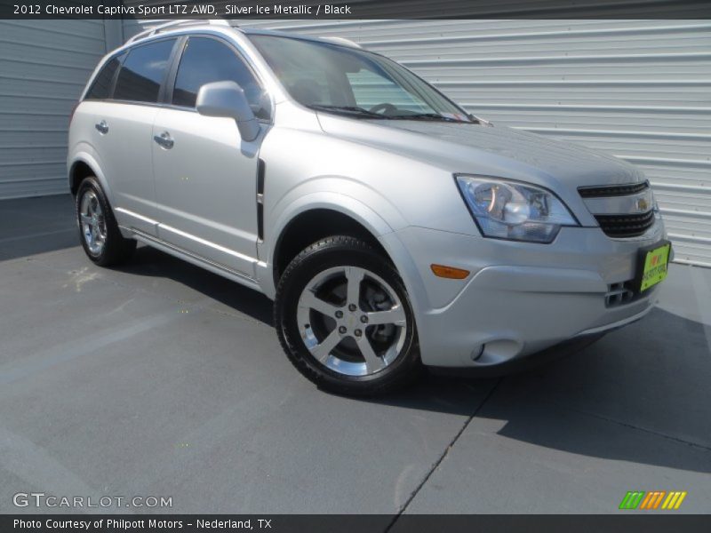 Silver Ice Metallic / Black 2012 Chevrolet Captiva Sport LTZ AWD