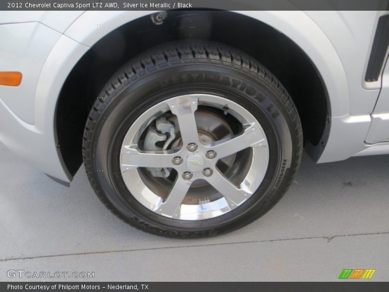 Silver Ice Metallic / Black 2012 Chevrolet Captiva Sport LTZ AWD