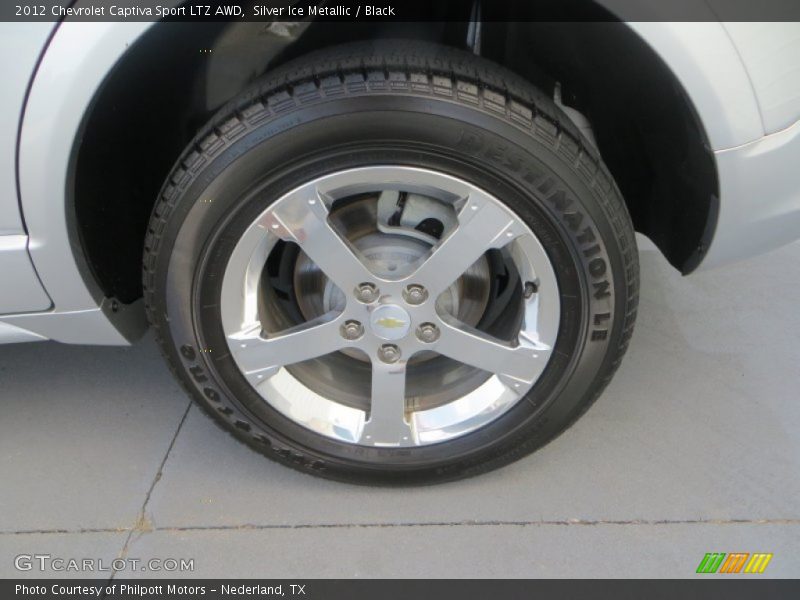 Silver Ice Metallic / Black 2012 Chevrolet Captiva Sport LTZ AWD