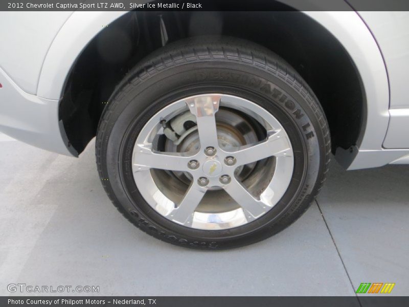Silver Ice Metallic / Black 2012 Chevrolet Captiva Sport LTZ AWD