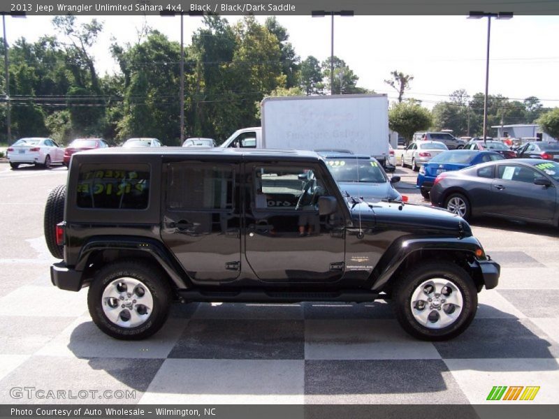 Black / Black/Dark Saddle 2013 Jeep Wrangler Unlimited Sahara 4x4