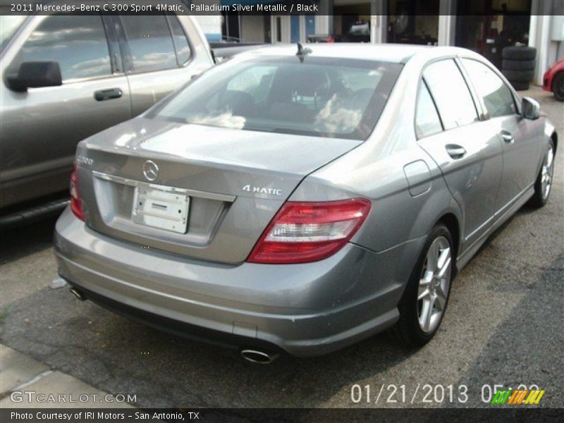Palladium Silver Metallic / Black 2011 Mercedes-Benz C 300 Sport 4Matic