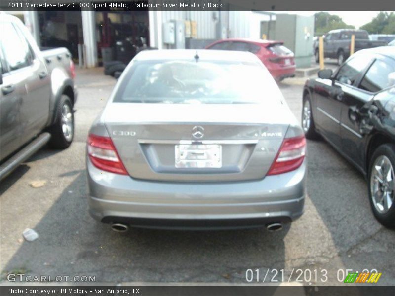 Palladium Silver Metallic / Black 2011 Mercedes-Benz C 300 Sport 4Matic