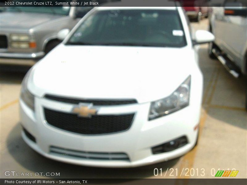 Summit White / Jet Black 2012 Chevrolet Cruze LTZ