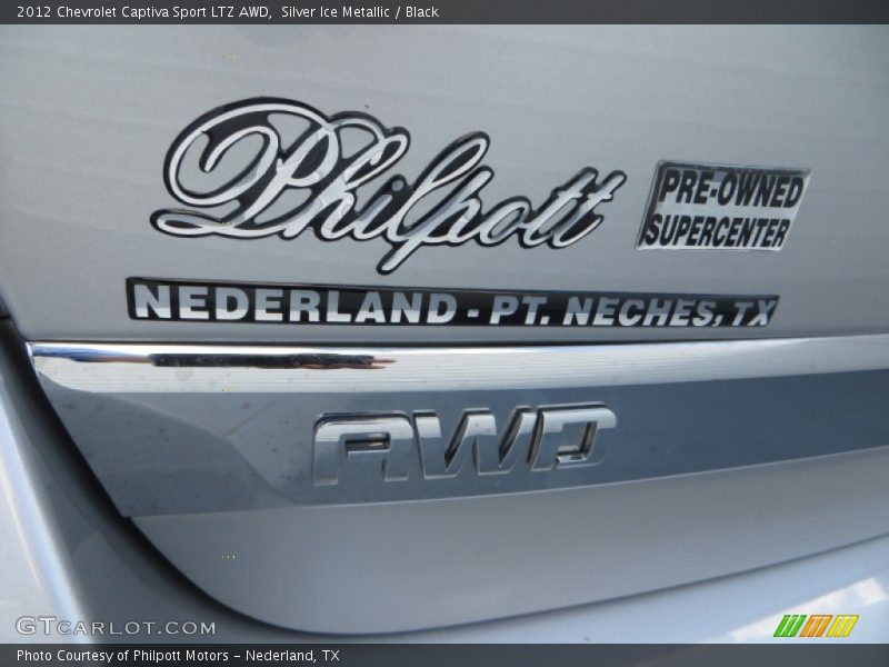 Silver Ice Metallic / Black 2012 Chevrolet Captiva Sport LTZ AWD