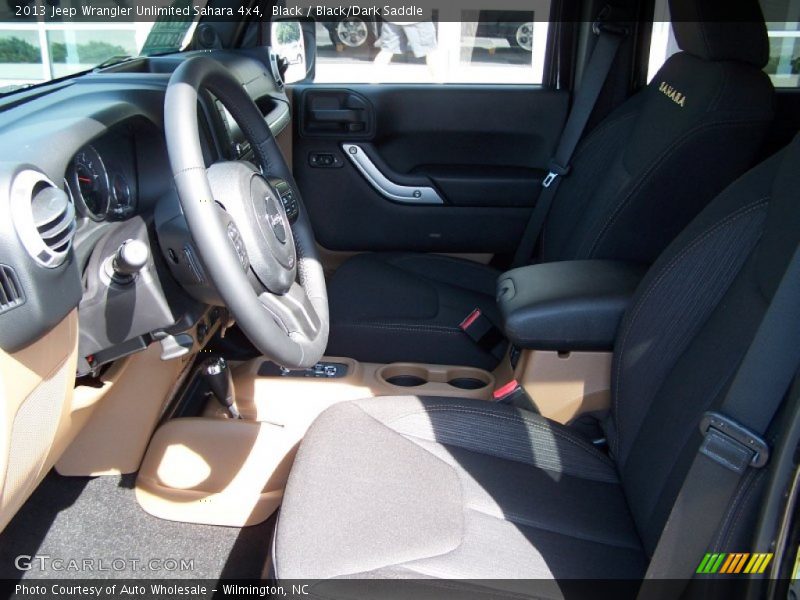Black / Black/Dark Saddle 2013 Jeep Wrangler Unlimited Sahara 4x4