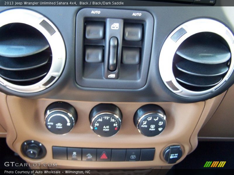 Black / Black/Dark Saddle 2013 Jeep Wrangler Unlimited Sahara 4x4
