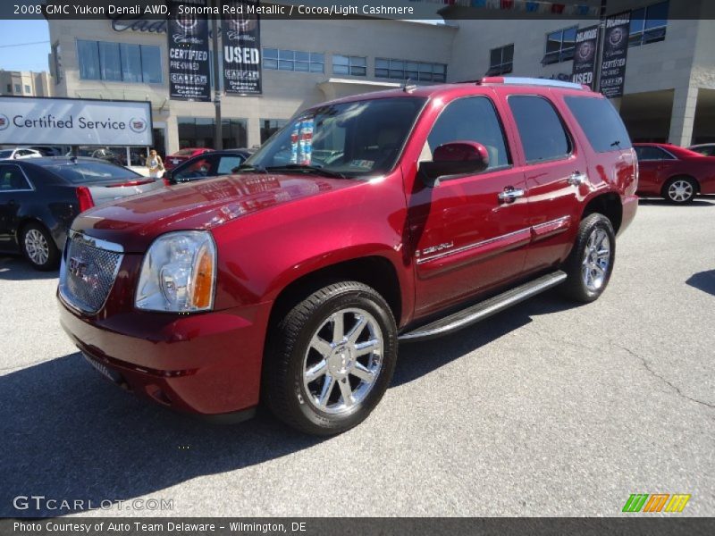 Sonoma Red Metallic / Cocoa/Light Cashmere 2008 GMC Yukon Denali AWD