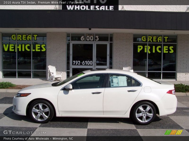 Premium White Pearl / Parchment 2010 Acura TSX Sedan