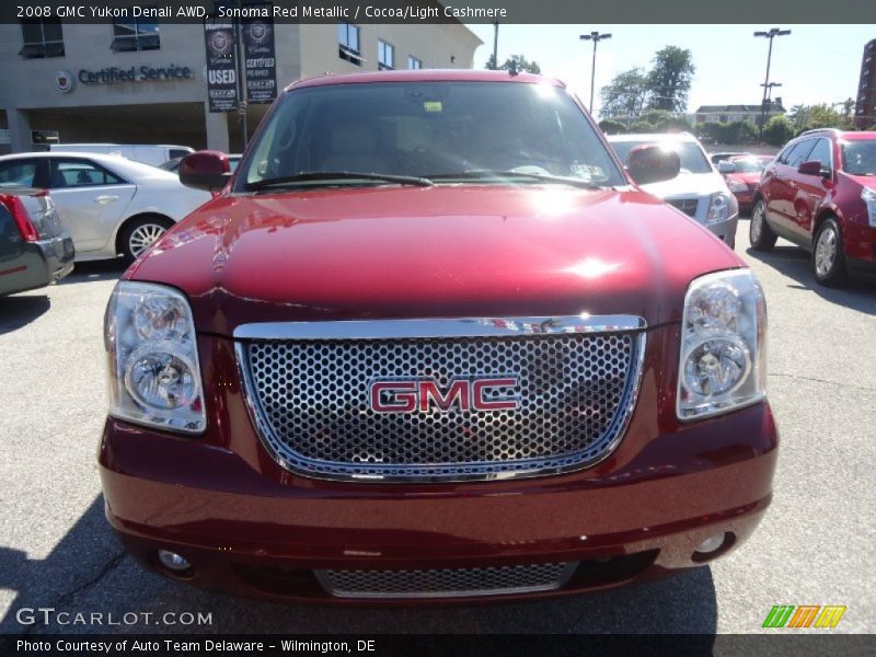 Sonoma Red Metallic / Cocoa/Light Cashmere 2008 GMC Yukon Denali AWD