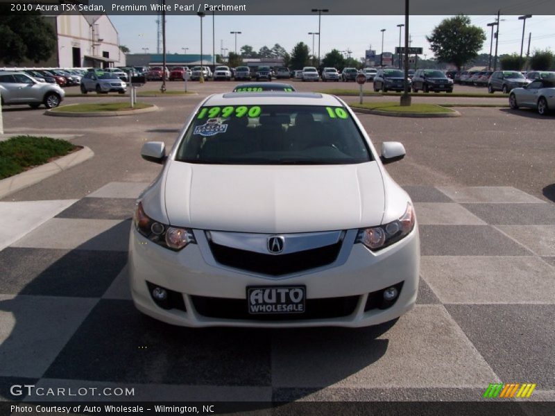 Premium White Pearl / Parchment 2010 Acura TSX Sedan