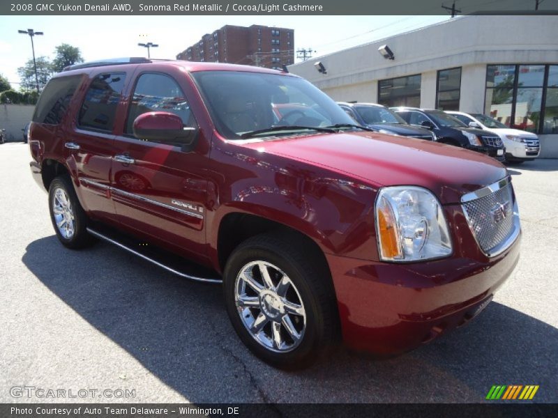 Sonoma Red Metallic / Cocoa/Light Cashmere 2008 GMC Yukon Denali AWD