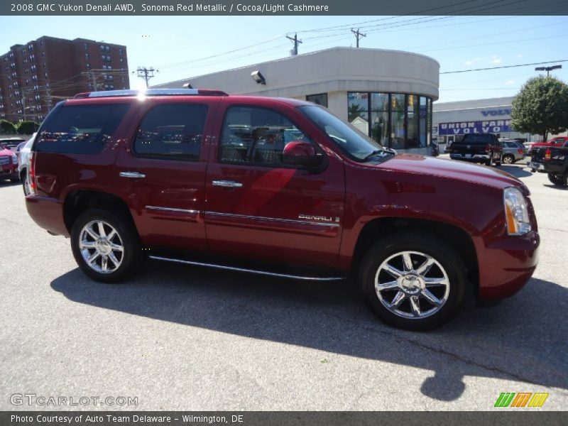 Sonoma Red Metallic / Cocoa/Light Cashmere 2008 GMC Yukon Denali AWD
