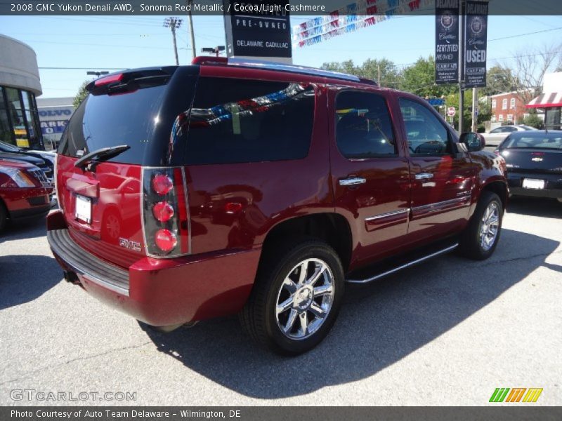 Sonoma Red Metallic / Cocoa/Light Cashmere 2008 GMC Yukon Denali AWD