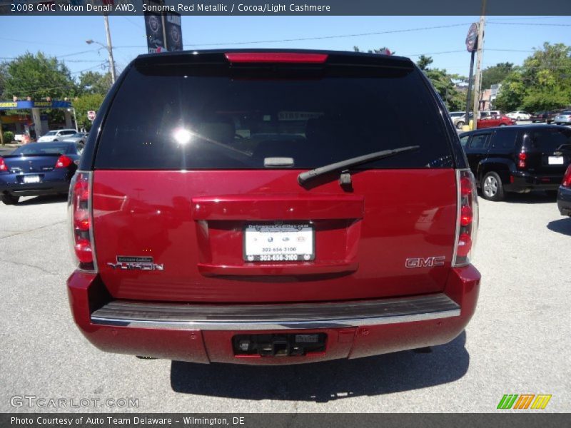Sonoma Red Metallic / Cocoa/Light Cashmere 2008 GMC Yukon Denali AWD
