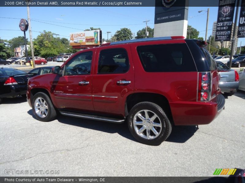 Sonoma Red Metallic / Cocoa/Light Cashmere 2008 GMC Yukon Denali AWD