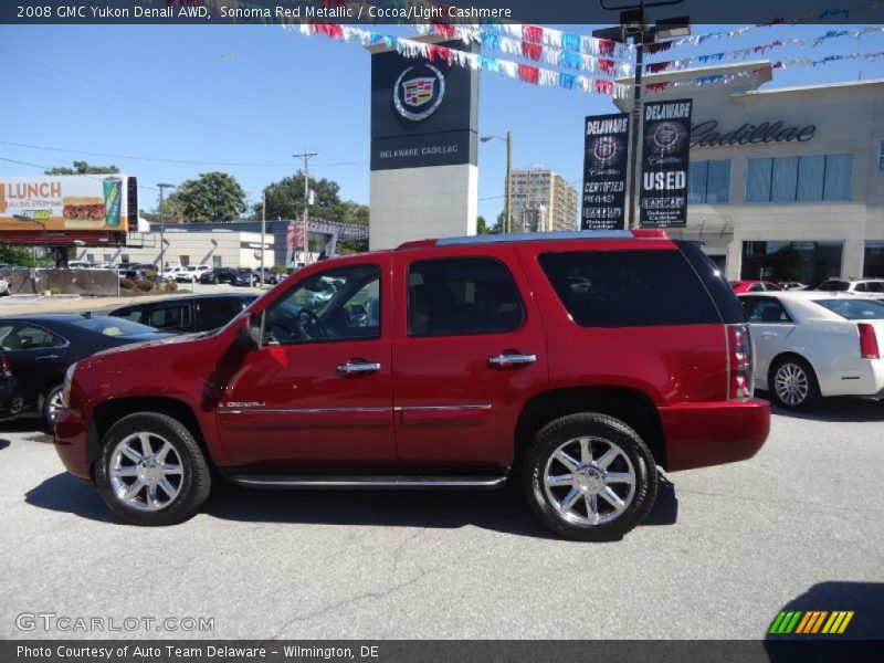 Sonoma Red Metallic / Cocoa/Light Cashmere 2008 GMC Yukon Denali AWD