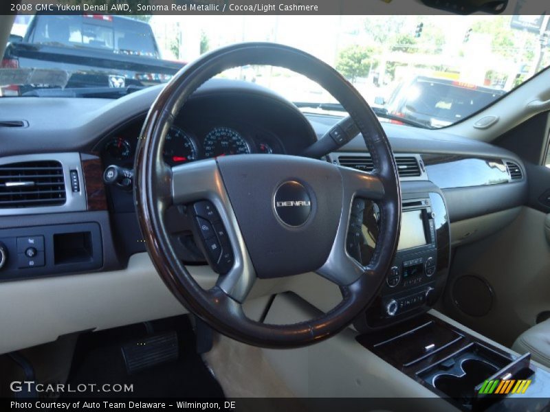 Sonoma Red Metallic / Cocoa/Light Cashmere 2008 GMC Yukon Denali AWD