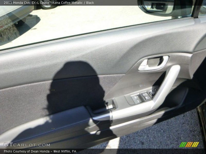 Kona Coffee Metallic / Black 2013 Honda Civic EX-L Coupe
