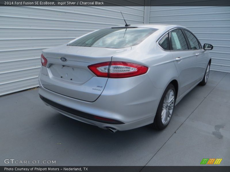 Ingot Silver / Charcoal Black 2014 Ford Fusion SE EcoBoost