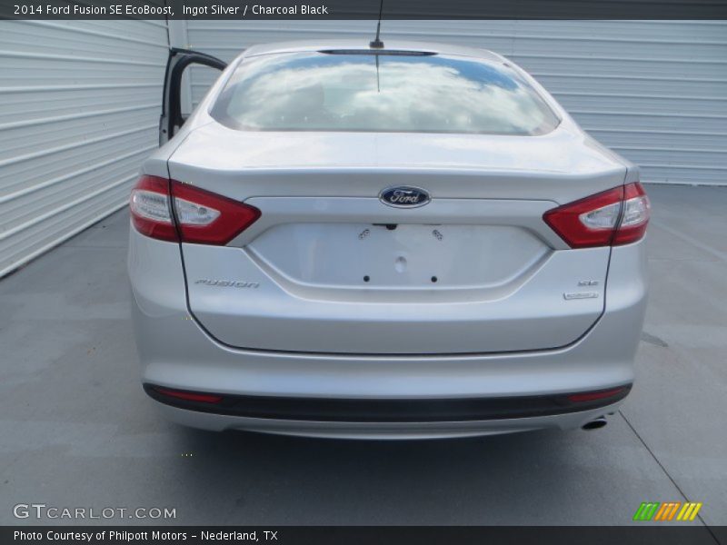 Ingot Silver / Charcoal Black 2014 Ford Fusion SE EcoBoost