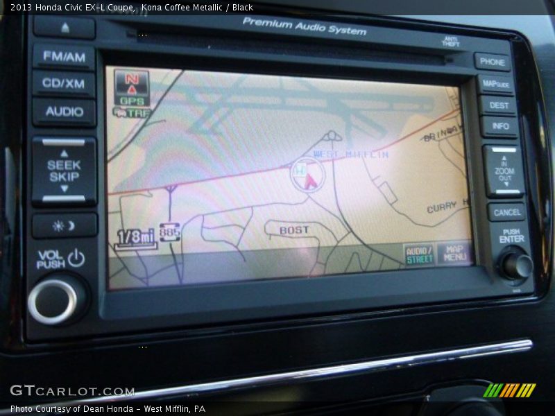 Navigation of 2013 Civic EX-L Coupe