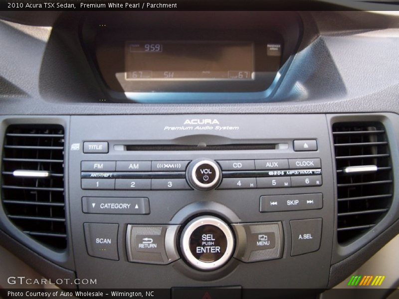 Premium White Pearl / Parchment 2010 Acura TSX Sedan