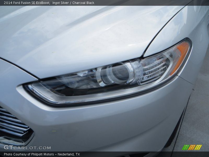Ingot Silver / Charcoal Black 2014 Ford Fusion SE EcoBoost