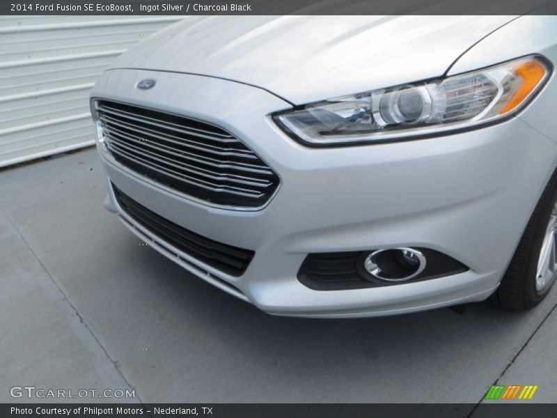 Ingot Silver / Charcoal Black 2014 Ford Fusion SE EcoBoost