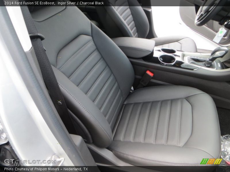 Ingot Silver / Charcoal Black 2014 Ford Fusion SE EcoBoost