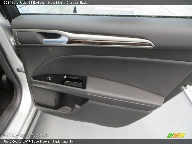 Ingot Silver / Charcoal Black 2014 Ford Fusion SE EcoBoost