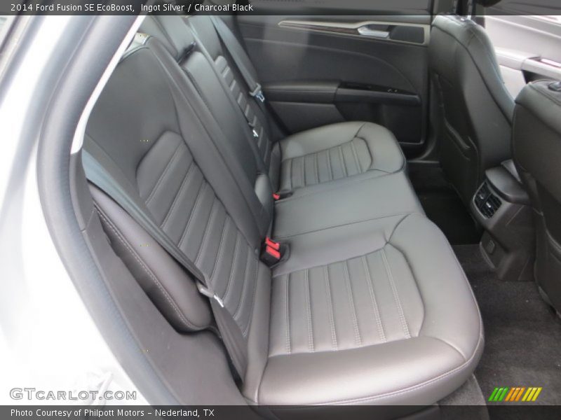 Ingot Silver / Charcoal Black 2014 Ford Fusion SE EcoBoost