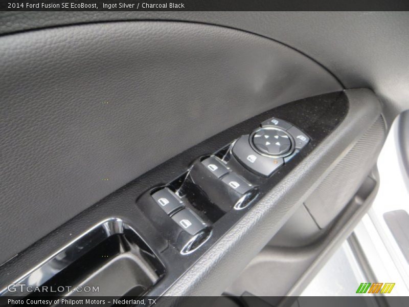 Ingot Silver / Charcoal Black 2014 Ford Fusion SE EcoBoost