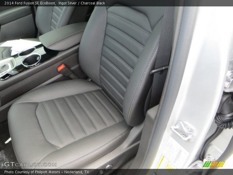 Ingot Silver / Charcoal Black 2014 Ford Fusion SE EcoBoost