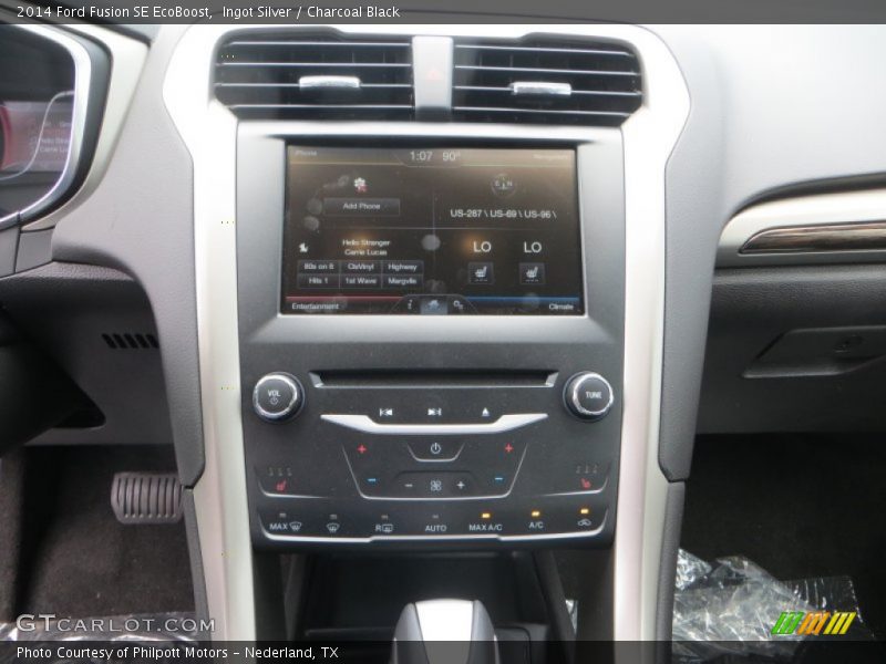 Ingot Silver / Charcoal Black 2014 Ford Fusion SE EcoBoost