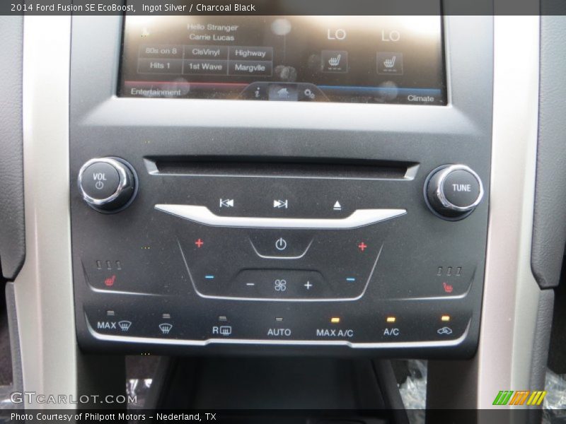 Ingot Silver / Charcoal Black 2014 Ford Fusion SE EcoBoost