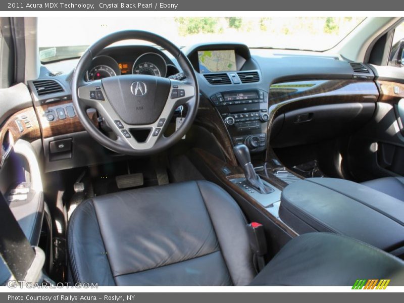 Crystal Black Pearl / Ebony 2011 Acura MDX Technology