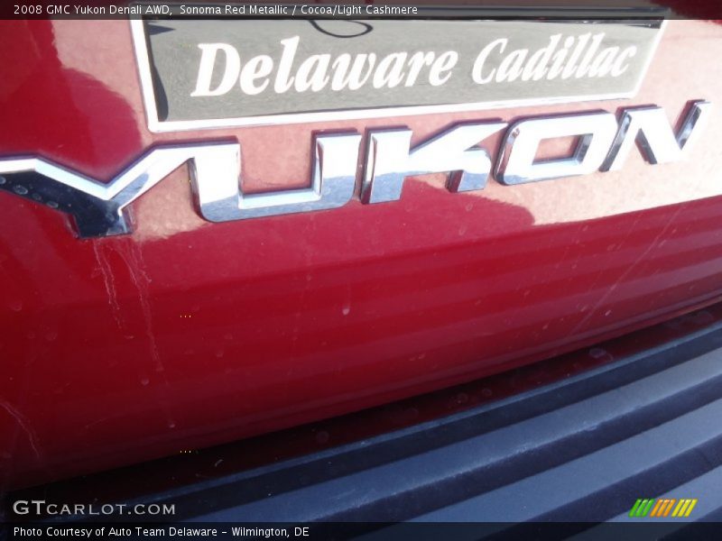 Sonoma Red Metallic / Cocoa/Light Cashmere 2008 GMC Yukon Denali AWD