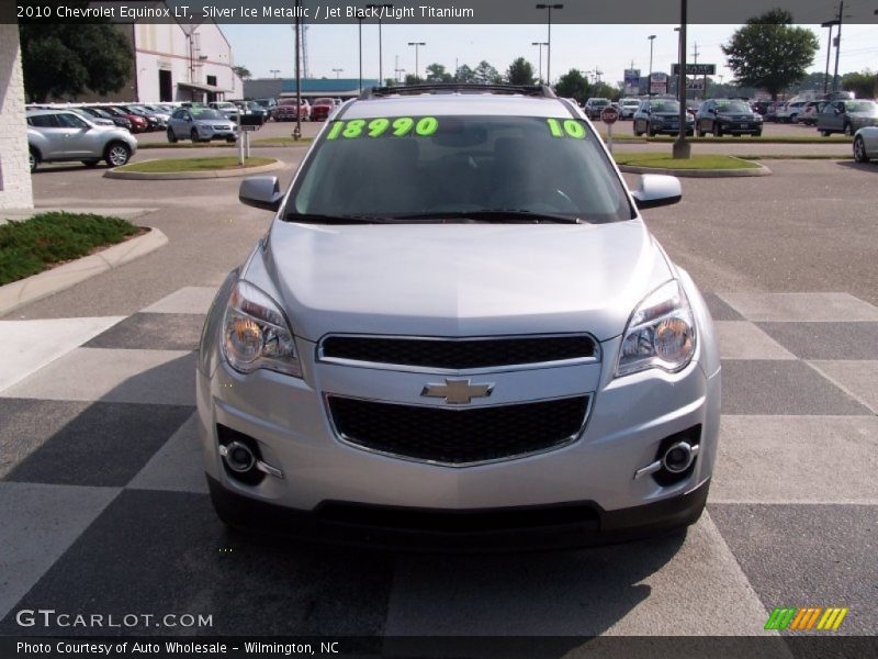 Silver Ice Metallic / Jet Black/Light Titanium 2010 Chevrolet Equinox LT